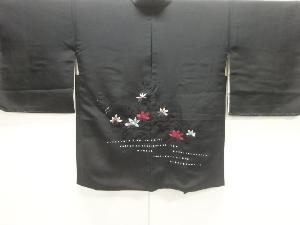 草花模様刺繍絵羽織